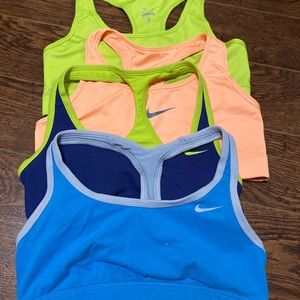 4 Nike Sports bras